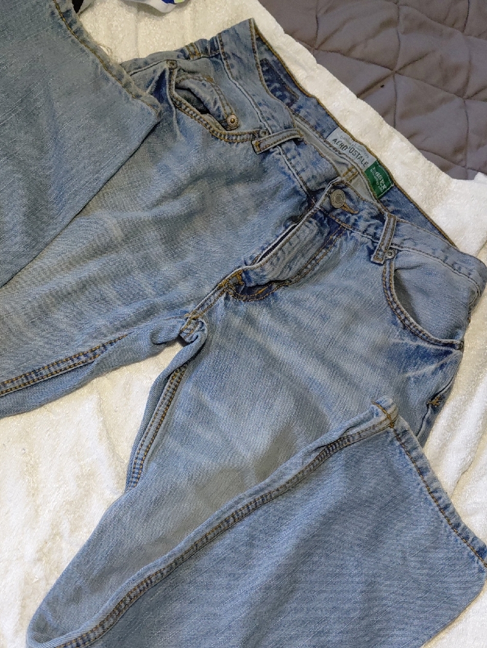 Aeropostale Light Blue Denim Jeans - Straight Leg